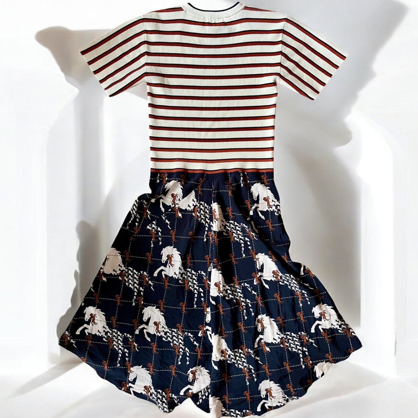 CHLOÉ - ROBE MIDI IMPRIMÉ ÉQUESTRE