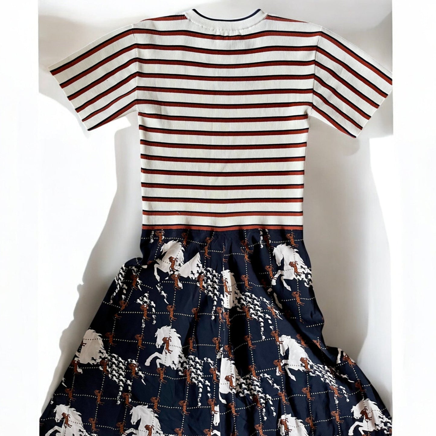 CHLOÉ - ROBE MIDI IMPRIMÉ ÉQUESTRE