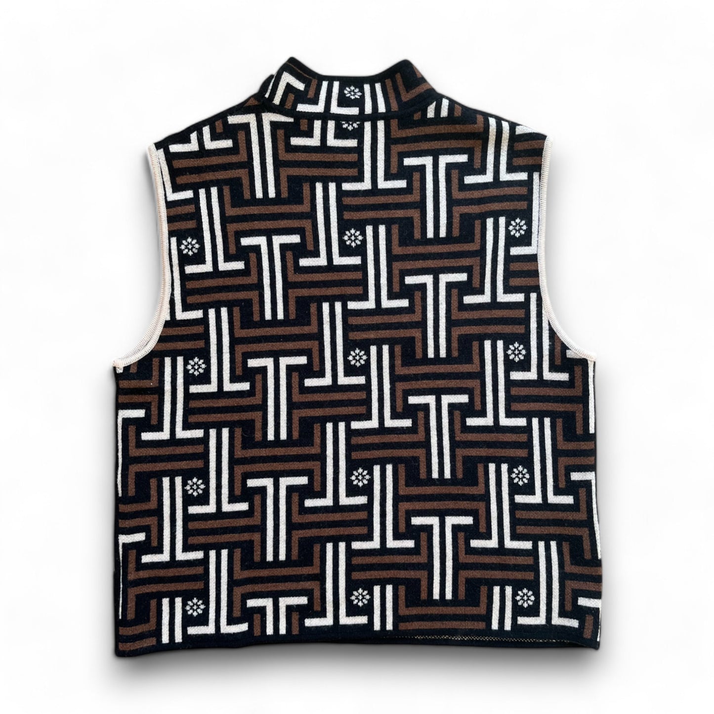 LANVIN - PULL SANS MANCHES JACQUARD
