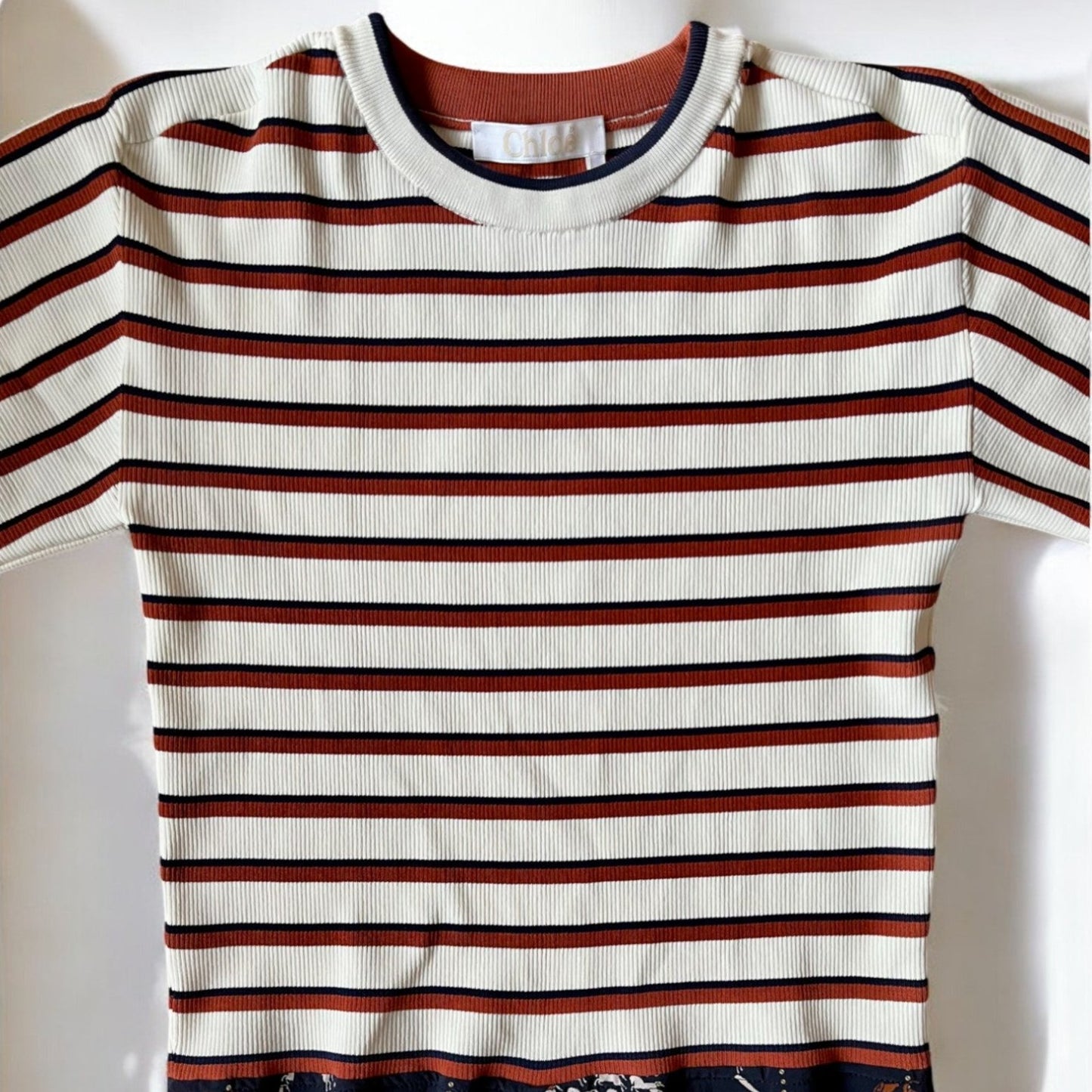 CHLOÉ - ROBE MIDI IMPRIMÉ ÉQUESTRE