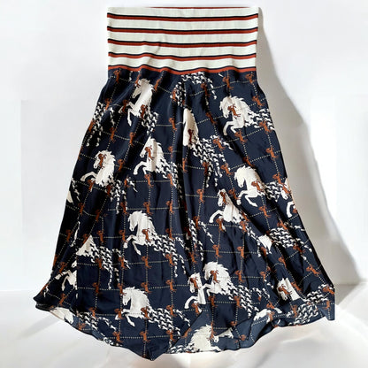 CHLOÉ - ROBE MIDI IMPRIMÉ ÉQUESTRE