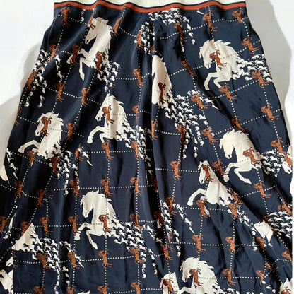 CHLOÉ - ROBE MIDI IMPRIMÉ ÉQUESTRE