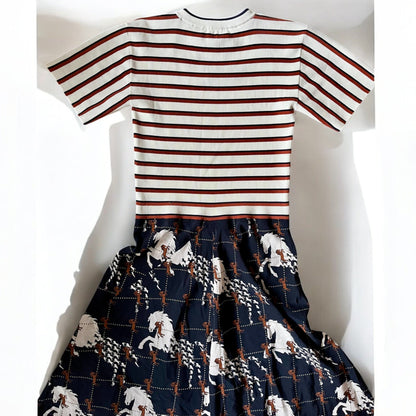 CHLOÉ - ROBE MIDI IMPRIMÉ ÉQUESTRE