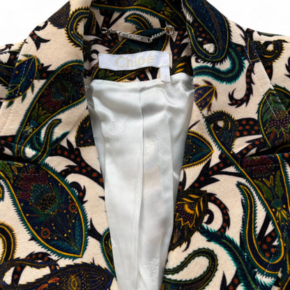 CHLOÉ - BLAZER IMPRIMÉ PAISLEY