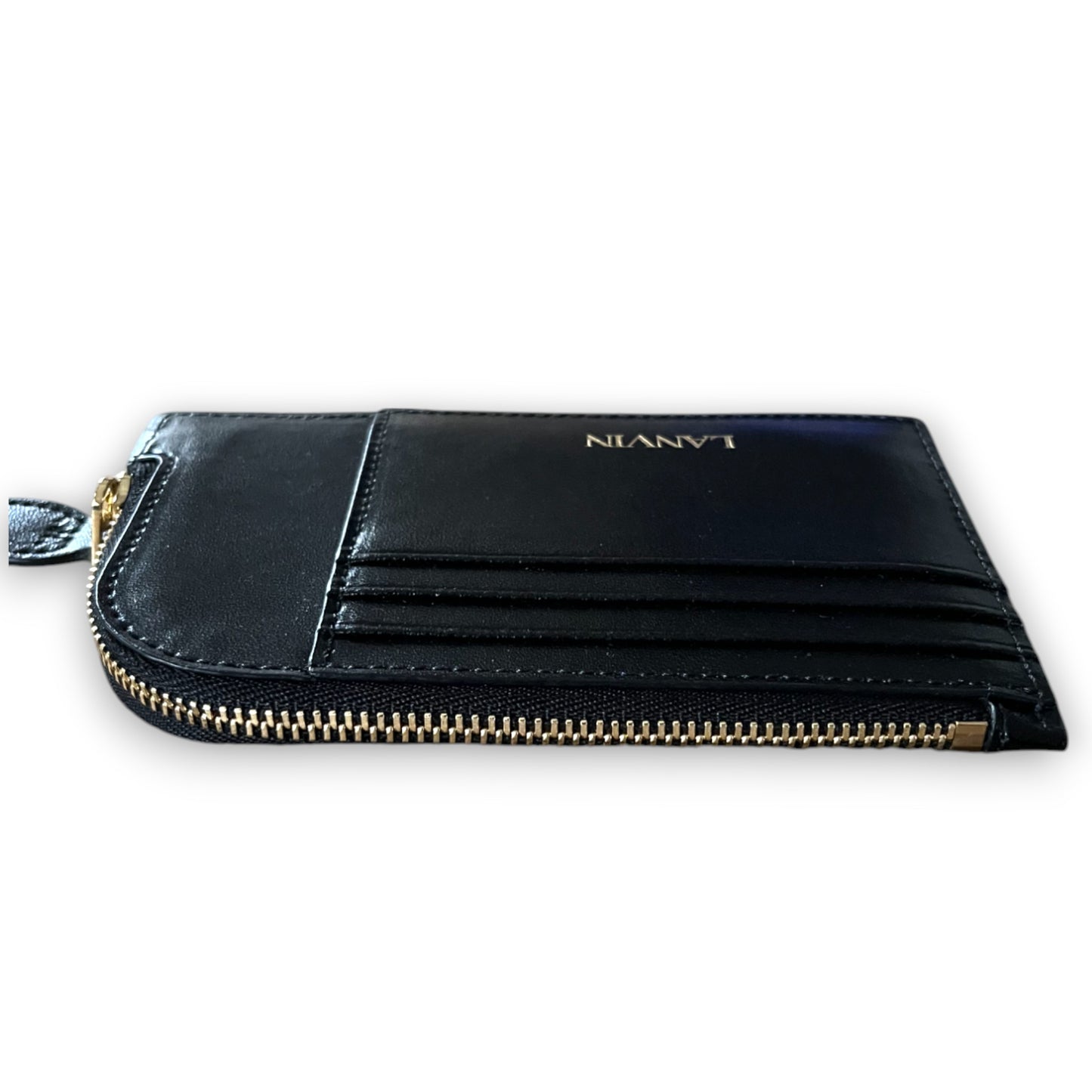 LANVIN - PORTE-CARTES ZIPPÉ NOIR