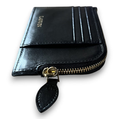 LANVIN - PORTE-CARTES ZIPPÉ NOIR