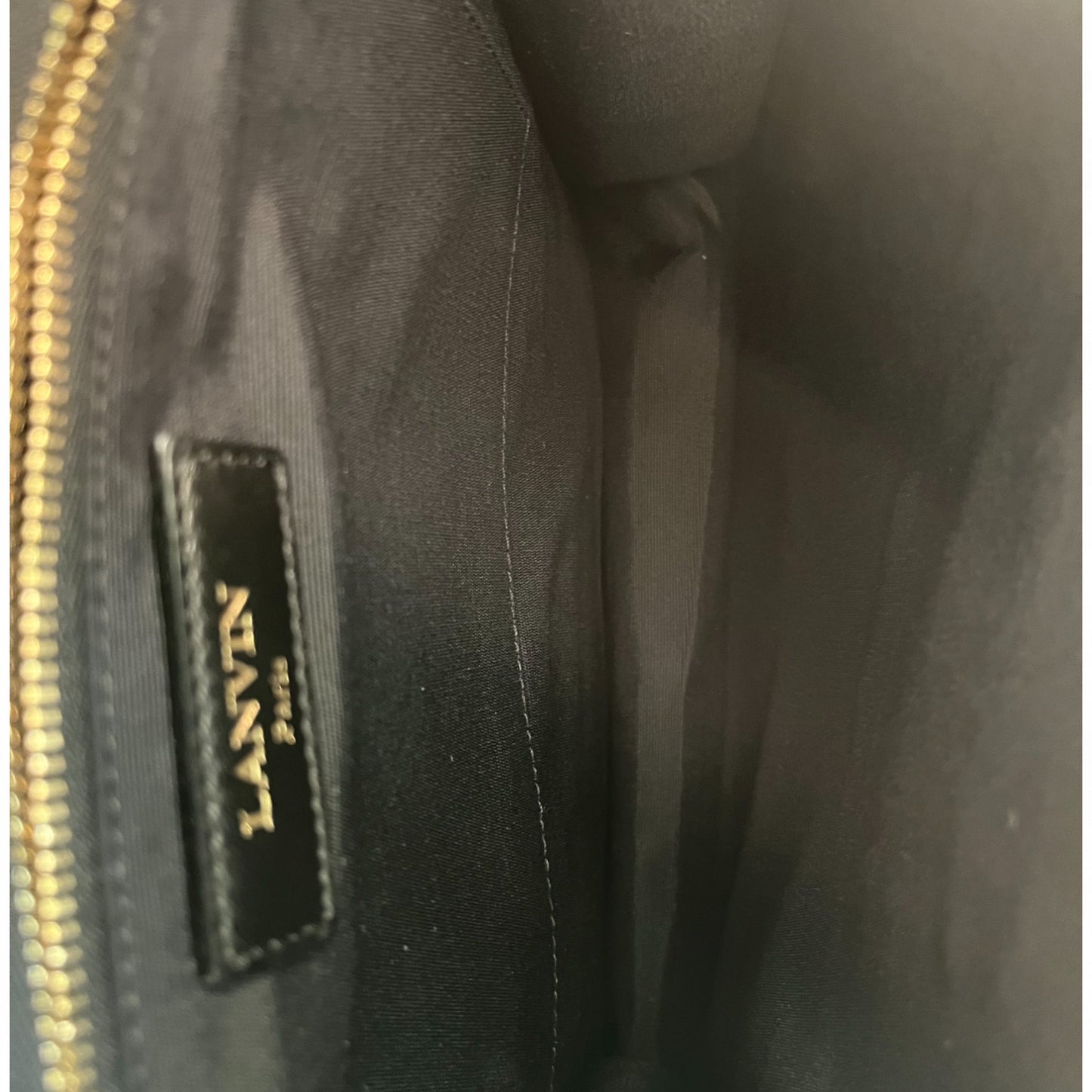 LANVIN - SAC À DOS CUIR NOIR