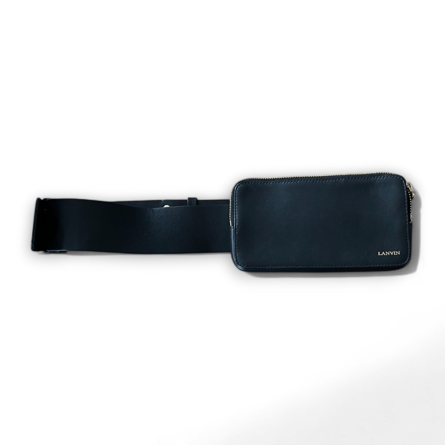 LANVIN - CEINTURE BANANE NOIRE