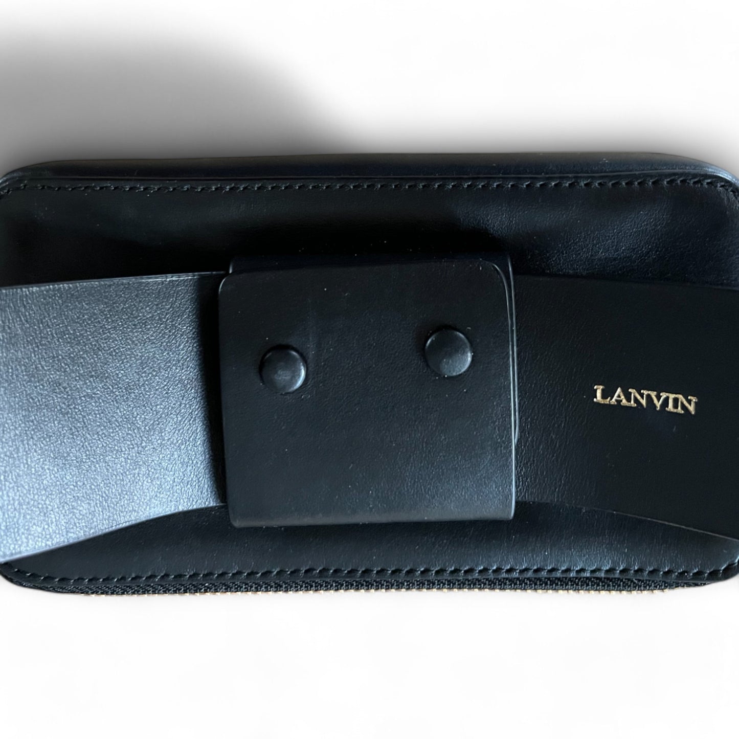 LANVIN - CEINTURE BANANE NOIRE
