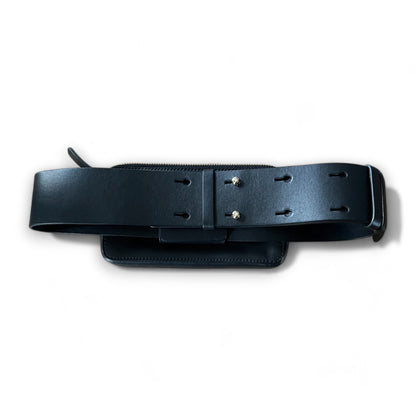 LANVIN - CEINTURE BANANE NOIRE