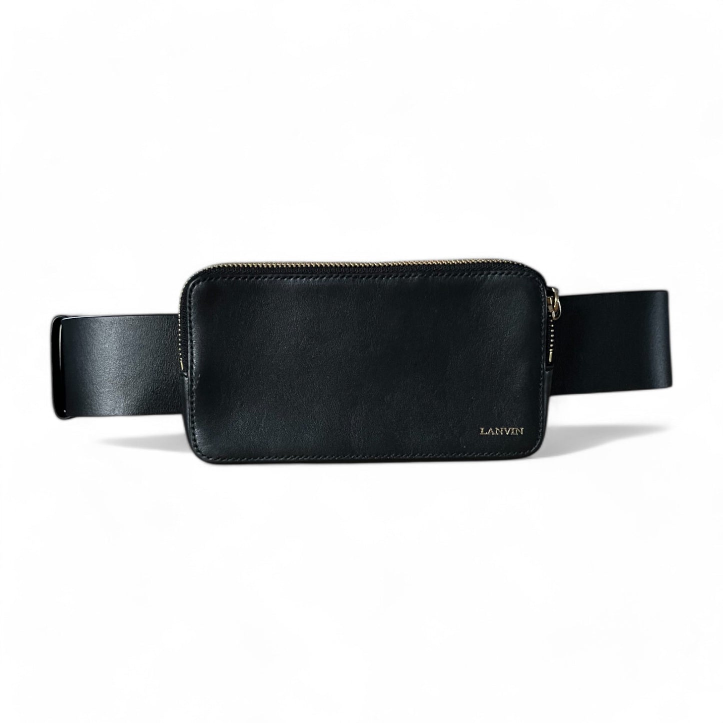 LANVIN - CEINTURE BANANE NOIRE