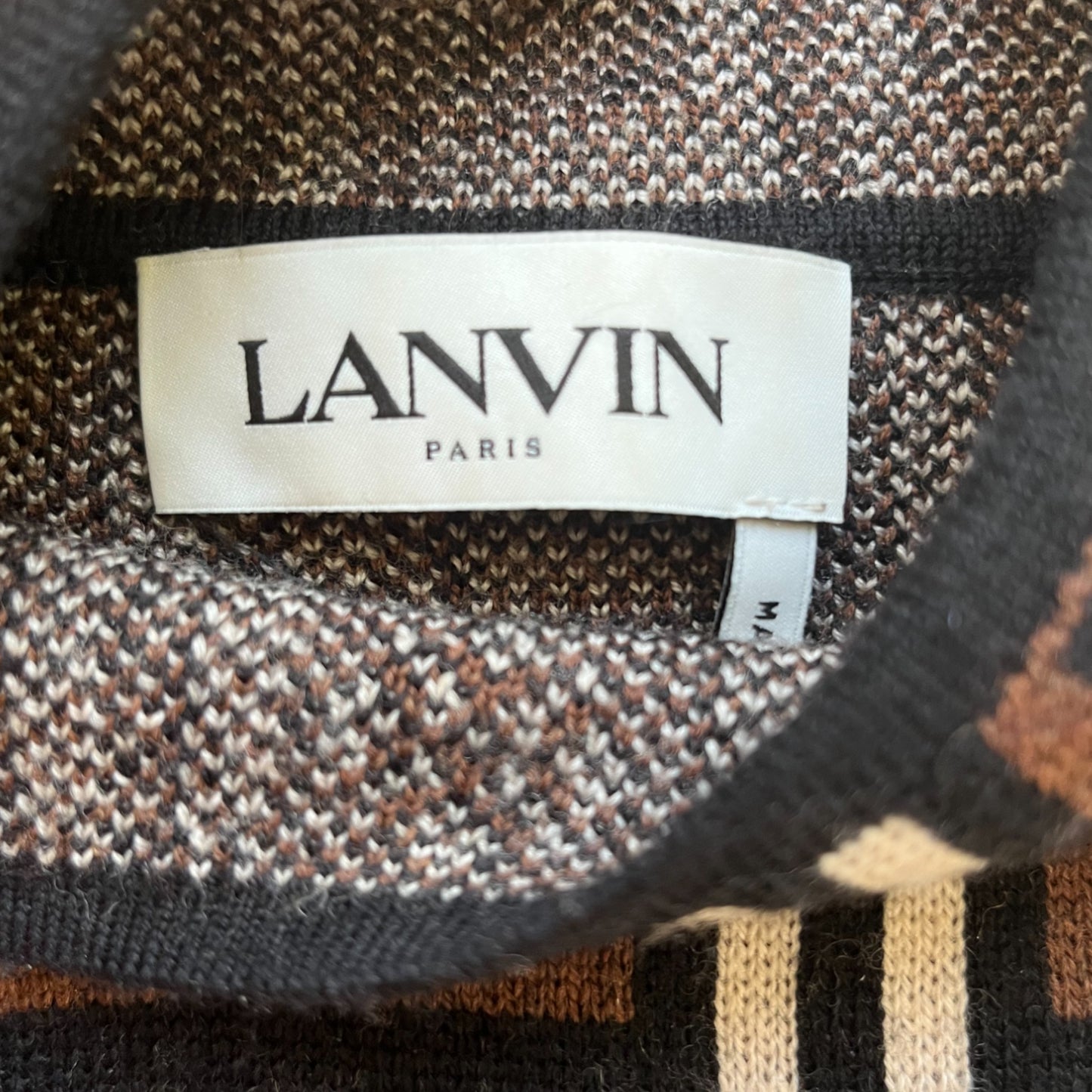 LANVIN - PULL SANS MANCHES JACQUARD