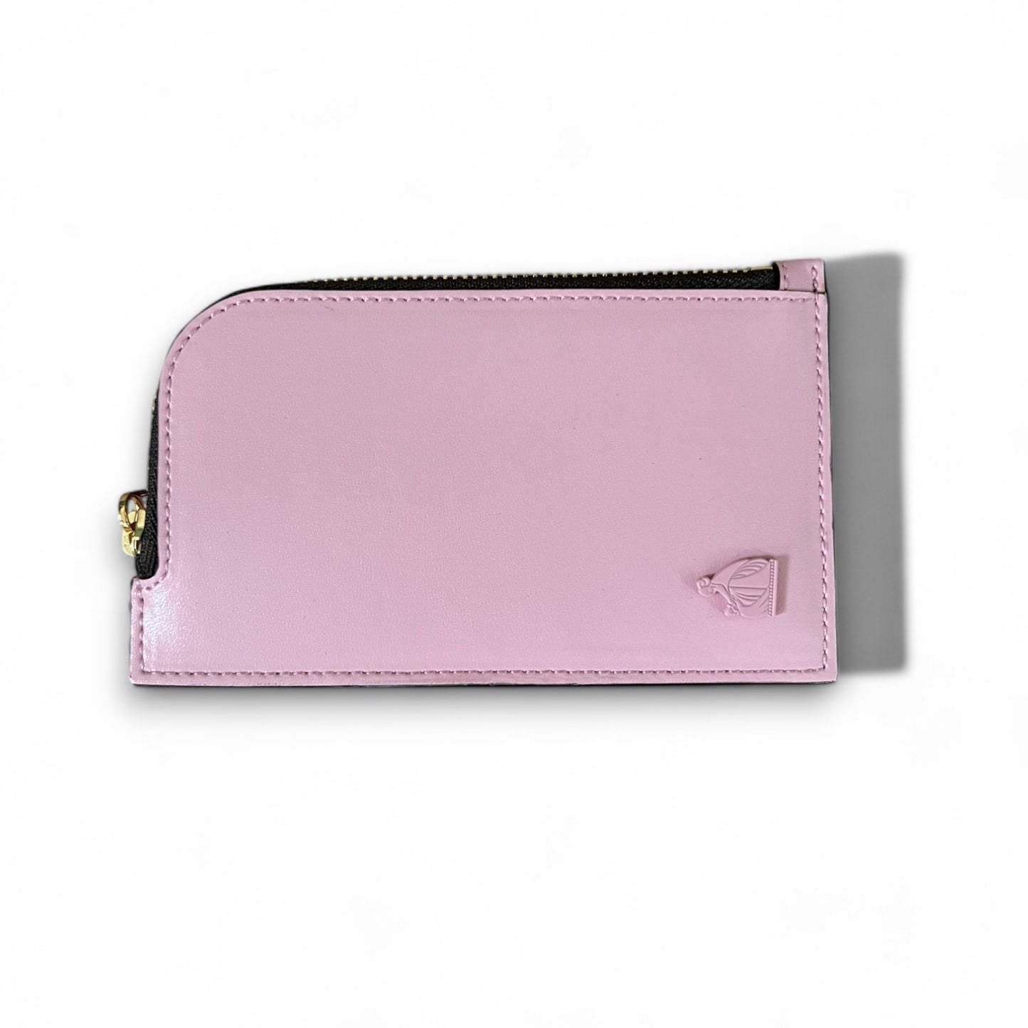 LANVIN - PORTE-CARTES ZIPPÉ ROSE