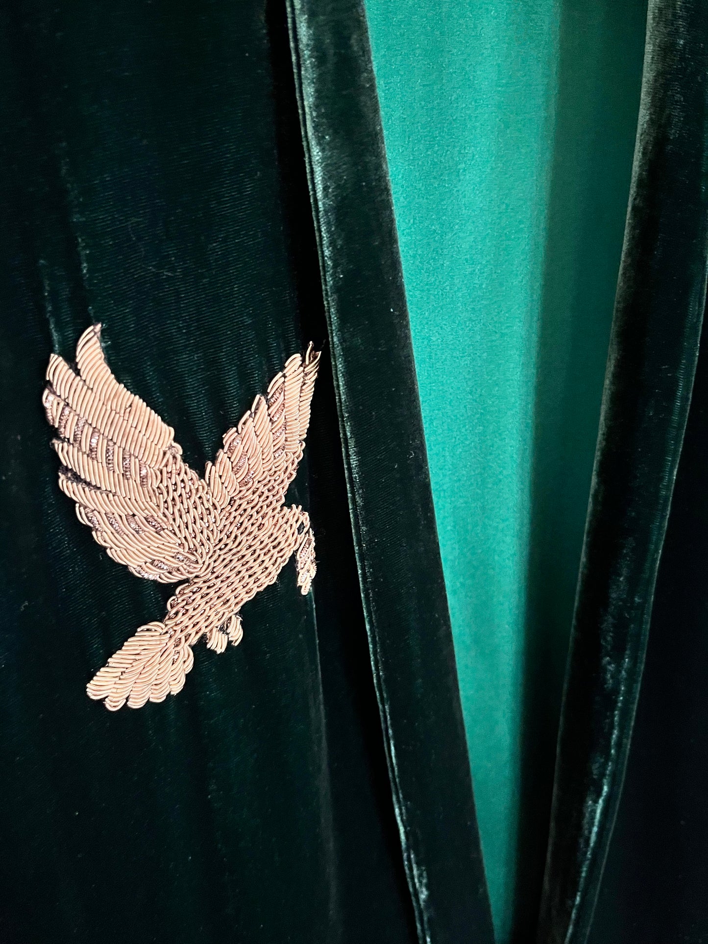 ZARDOZI - Kimono Long en Velours